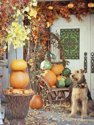 Silver Trappings: Fall Porch Decorating